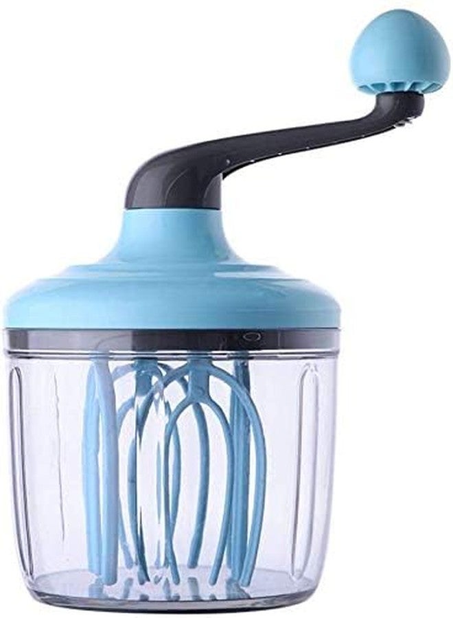 Quality Home Egg Whisk &Separators Plastic Hand Crank Push Whisk Blender for Home - Versatile Tool for Egg Beater, Milk Frother, Hand Push Mixer Stirrer - Kitchen Utensil for Blending, Whisking, Beating - Image 2